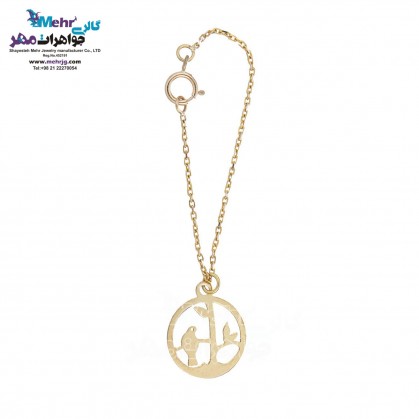 Gold Watch Pendant - Bird and Branch Design-MW0243